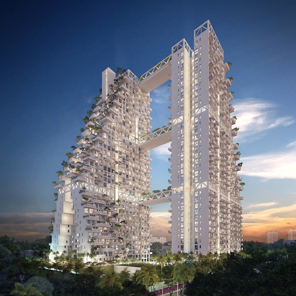 Проект кондоминиума Condominium at bishan central от Моше Сафди (Moshe Safdie)
