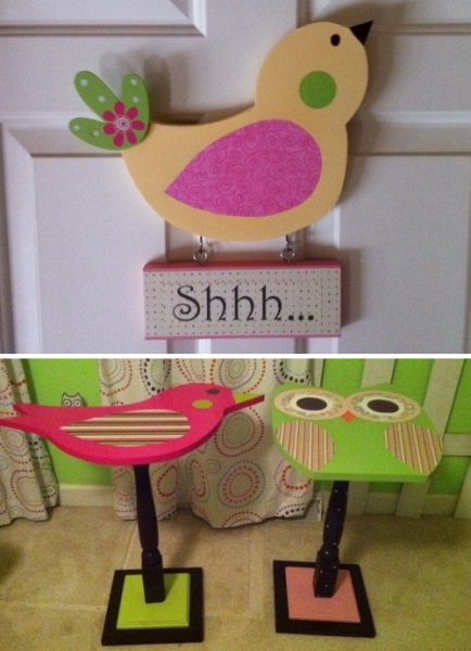 «Птичий» декор интерьеров детской комнаты для девочек и мальчиков