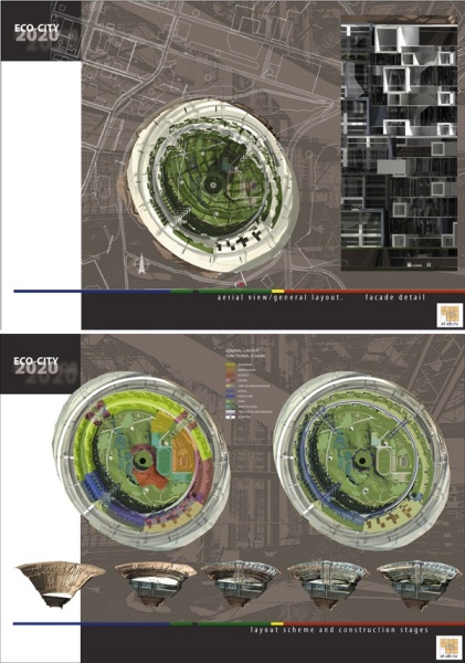 Проект эко-города будущего, расположенный внутри гигантского восточносибирского кратера от AB Elis Ltd