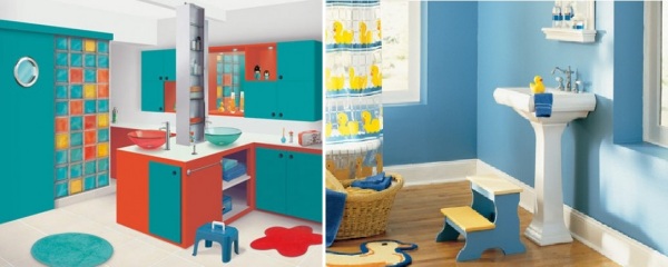 Идеи для дизайна интерьера детской ванной комнаты