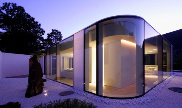 Lake Lugano House – стеклянный дом  от JM Architecture