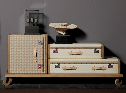 Les Valises - винтажная линия мебели от Эммануэль Легавр (Emmanuelle Legavre)