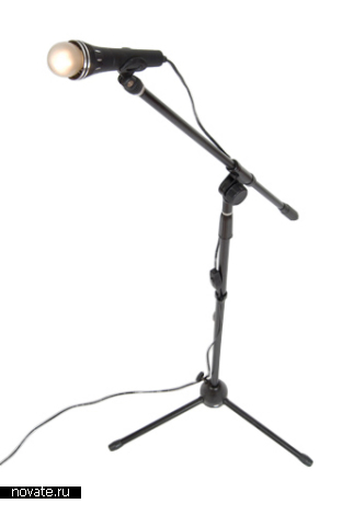 Лампа-микрофон от Music Furniture 