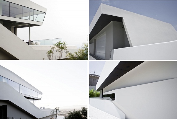 Каскадная архитектура жилого дома MUL:7691 на холмах Лос-Анджелеса