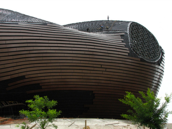 Здание музея Ordos museum от MAD architects в Ордосе (Внутренняя Монголия, Китай)