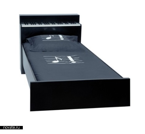 Кровать-пианино от Music Furniture 