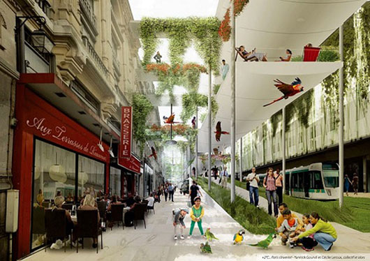 Проект экологической реорганизации Парижа City Site Plan Design for Paris 2100
