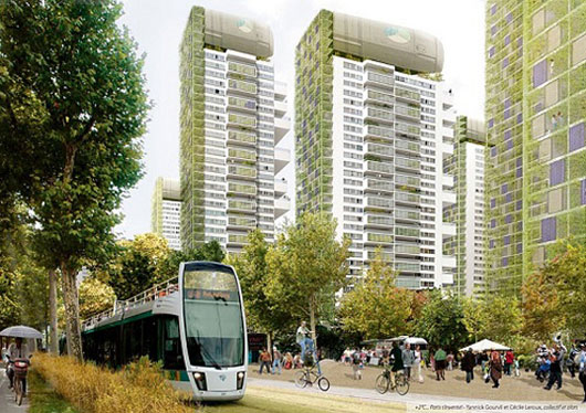 Проект экологической реорганизации Парижа City Site Plan Design for Paris 2100