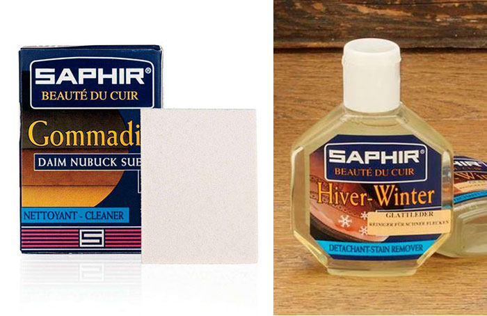 Ластик для удаления загрязнений с замши и очищающее средство Saphir 