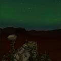 Ученые изучают редкие зелёные полярные сияния на Марсе