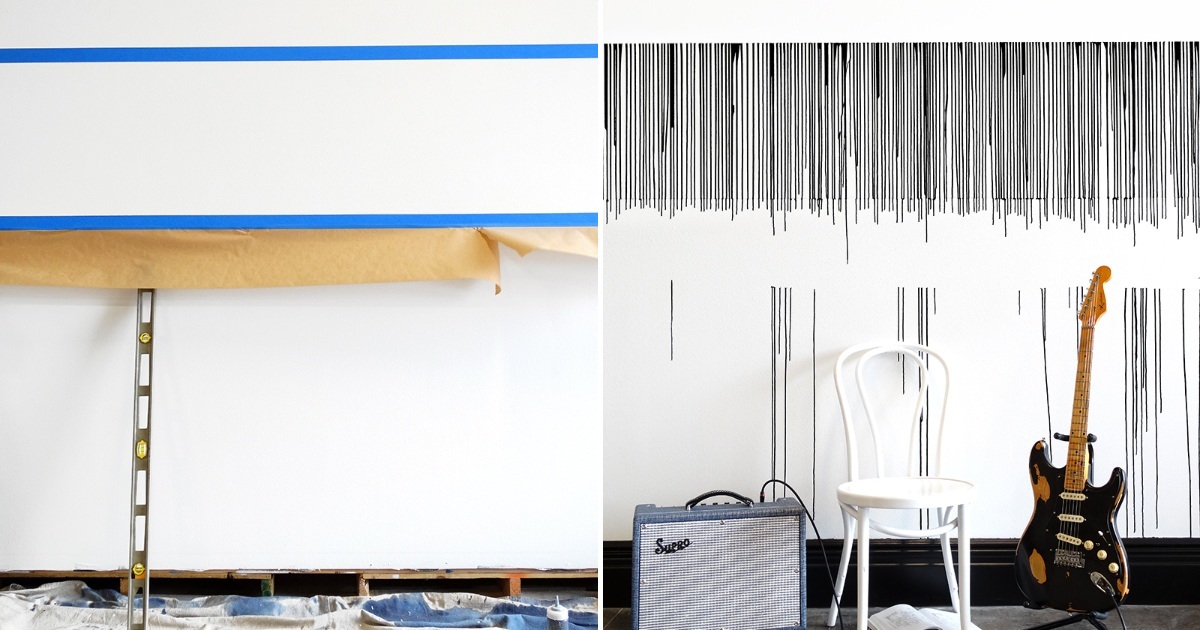 Скотч, бумага и капельки краски: быстрый и бюджетный способ преобразить ...