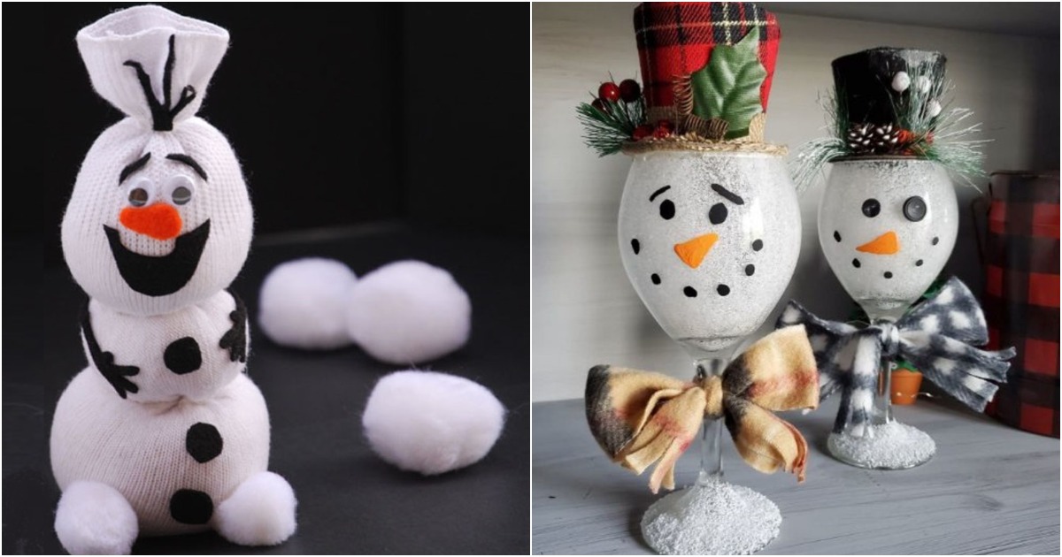Снеговик – ёлочная игрушка своими руками в детский сад
