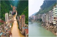Как живётся в самом узком городе на планете, который разделён рекой посередине